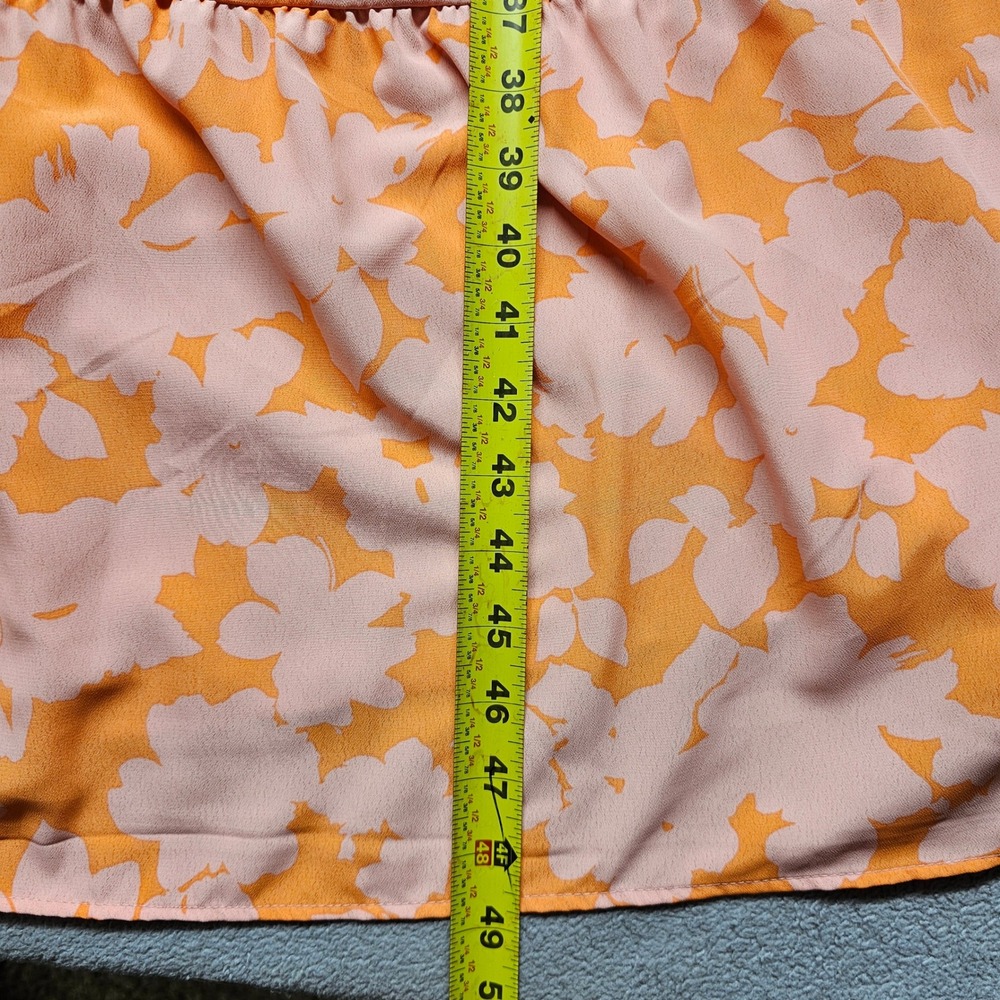 Social Standard by Sanctuary Maxi Dress Womens M Pink Orange Floral Smocked Back - Picture 2 of 9